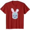 image:imageStar Wars The Mandalorian Cute Pastel Easter Bunny TShirtCranberry Red