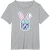 image:imageStar Wars The Mandalorian Cute Pastel Easter Bunny TShirtHeather Grey