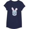 image:imageStar Wars The Mandalorian Cute Pastel Easter Bunny TShirtNavy Blue