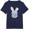 image:imageStar Wars The Mandalorian Cute Pastel Easter Bunny TShirtNavy Blue