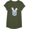image:imageStar Wars The Mandalorian Cute Pastel Easter Bunny TShirtOlive Green