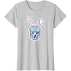 image:imageStar Wars The Mandalorian Cute Pastel Easter Bunny TShirtSilver Grey