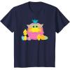 image:imageStar Wars The Mandalorian Grogu Cute Happy Easter Friends TShirtNavy Blue