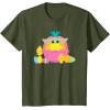 image:imageStar Wars The Mandalorian Grogu Cute Happy Easter Friends TShirtOlive Green
