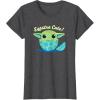 image:imageStar Wars The Mandalorian Grogu Eggstra Cute Easter TShirtDark Heather Grey