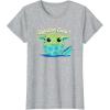 image:imageStar Wars The Mandalorian Grogu Eggstra Cute Easter TShirtHeather Grey