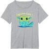 image:imageStar Wars The Mandalorian Grogu Eggstra Cute Easter TShirtHeather Grey