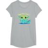 image:imageStar Wars The Mandalorian Grogu Eggstra Cute Easter TShirtHeather Grey