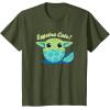 image:imageStar Wars The Mandalorian Grogu Eggstra Cute Easter TShirtOlive Green