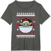 image:imageStar Wars The Mandalorian Grogu Ugly Christmas Sweater TShirtAsphalt Grey