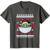 image:imageStar Wars The Mandalorian Grogu Ugly Christmas Sweater TShirtAsphalt Grey