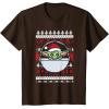image:imageStar Wars The Mandalorian Grogu Ugly Christmas Sweater TShirtBrown