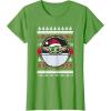 image:imageStar Wars The Mandalorian Grogu Ugly Christmas Sweater TShirtGrass Green