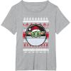 image:imageStar Wars The Mandalorian Grogu Ugly Christmas Sweater TShirtHeather Grey