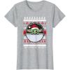 image:imageStar Wars The Mandalorian Grogu Ugly Christmas Sweater TShirtHeather Grey