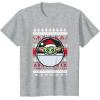 image:imageStar Wars The Mandalorian Grogu Ugly Christmas Sweater TShirtHeather Grey