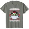 image:imageStar Wars The Mandalorian Grogu Ugly Christmas Sweater TShirtOlive Heather