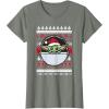 image:imageStar Wars The Mandalorian Grogu Ugly Christmas Sweater TShirtOlive Heather
