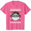 image:imageStar Wars The Mandalorian Grogu Ugly Christmas Sweater TShirtPink Heather
