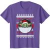 image:imageStar Wars The Mandalorian Grogu Ugly Christmas Sweater TShirtPurple Heather