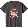 image:imageStar Wars The Mandalorian Grogu Up to Snow Good Holiday TShirtAsphalt Grey