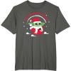 image:imageStar Wars The Mandalorian Grogu Up to Snow Good Holiday TShirtAsphalt Grey