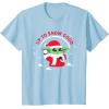 image:imageStar Wars The Mandalorian Grogu Up to Snow Good Holiday TShirtBaby Blue