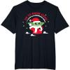 image:imageStar Wars The Mandalorian Grogu Up to Snow Good Holiday TShirtBlack