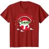 image:imageStar Wars The Mandalorian Grogu Up to Snow Good Holiday TShirtCranberry Red