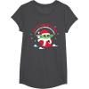 image:imageStar Wars The Mandalorian Grogu Up to Snow Good Holiday TShirtDark Heather Grey
