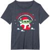 image:imageStar Wars The Mandalorian Grogu Up to Snow Good Holiday TShirtHeather Blue