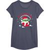 image:imageStar Wars The Mandalorian Grogu Up to Snow Good Holiday TShirtHeather Blue