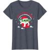 image:imageStar Wars The Mandalorian Grogu Up to Snow Good Holiday TShirtHeather Blue