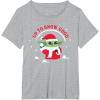 image:imageStar Wars The Mandalorian Grogu Up to Snow Good Holiday TShirtHeather Grey