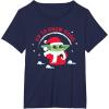 image:imageStar Wars The Mandalorian Grogu Up to Snow Good Holiday TShirtNavy Blue