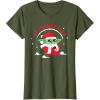 image:imageStar Wars The Mandalorian Grogu Up to Snow Good Holiday TShirtOlive Green