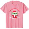 image:imageStar Wars The Mandalorian Grogu Up to Snow Good Holiday TShirtPink