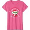 image:imageStar Wars The Mandalorian Grogu Up to Snow Good Holiday TShirtPink Heather