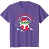 image:imageStar Wars The Mandalorian Grogu Up to Snow Good Holiday TShirtPurple Heather
