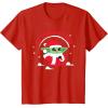 image:imageStar Wars The Mandalorian Grogu Up to Snow Good Holiday TShirtRed