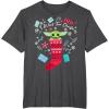 image:imageStar Wars The Mandalorian The Child All I Want For Christmas TShirtDark Heather Grey