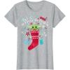 image:imageStar Wars The Mandalorian The Child All I Want For Christmas TShirtHeather Grey