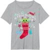 image:imageStar Wars The Mandalorian The Child All I Want For Christmas TShirtHeather Grey