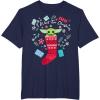 image:imageStar Wars The Mandalorian The Child All I Want For Christmas TShirtNavy Blue