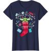 image:imageStar Wars The Mandalorian The Child All I Want For Christmas TShirtNavy Blue