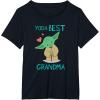 image:imageStar Wars Yoda Best Grandma Yoda Chibi Portrait Mothers Day TShirtBlack