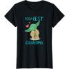 image:imageStar Wars Yoda Best Grandma Yoda Chibi Portrait Mothers Day TShirtBlack