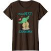 image:imageStar Wars Yoda Best Grandma Yoda Chibi Portrait Mothers Day TShirtBrown