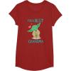 image:imageStar Wars Yoda Best Grandma Yoda Chibi Portrait Mothers Day TShirtCranberry Red