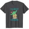 image:imageStar Wars Yoda Best Grandma Yoda Chibi Portrait Mothers Day TShirtDark Heather Grey
